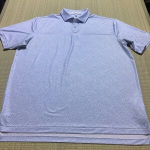 OYSTER SHOOTER PERFORMANCE POLO IN WHITE BY PETER MILLAR SUMMER COMFORT MENS XL